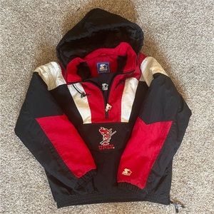 Starter Multi Jacket Size Large Vintage UNLV Rebel Spirit Winter Quilted